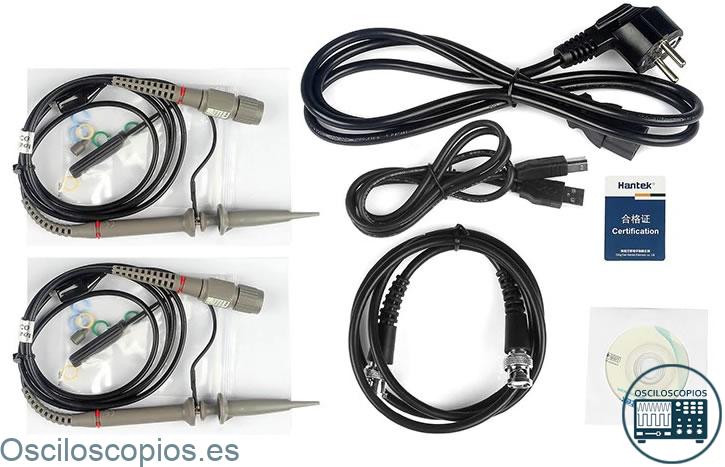 sondas y accesorios del osciloscopio DSO5072p